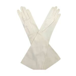 Vintage White Long Evening Gloves